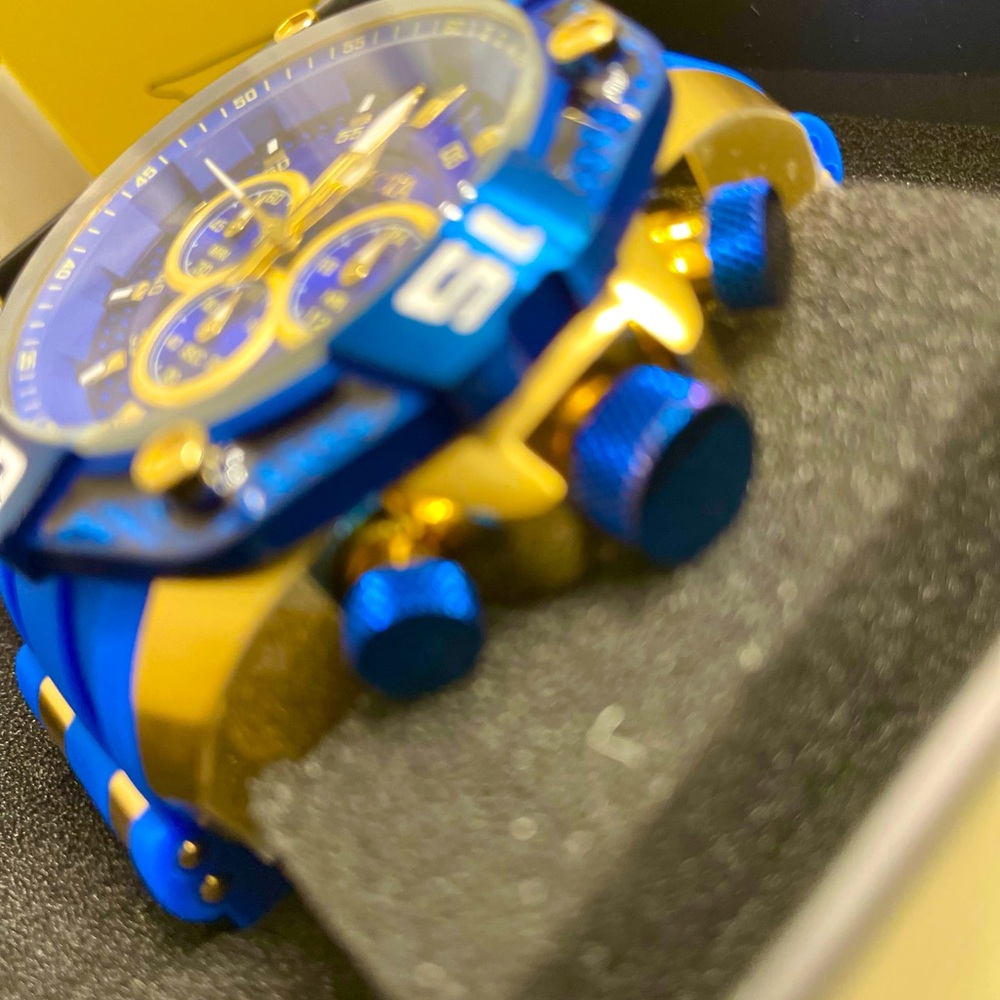 Invicta Pro Diver Rush Men's Watch - 52mm, Blue, Gold (40864) - Picture 4 of 6